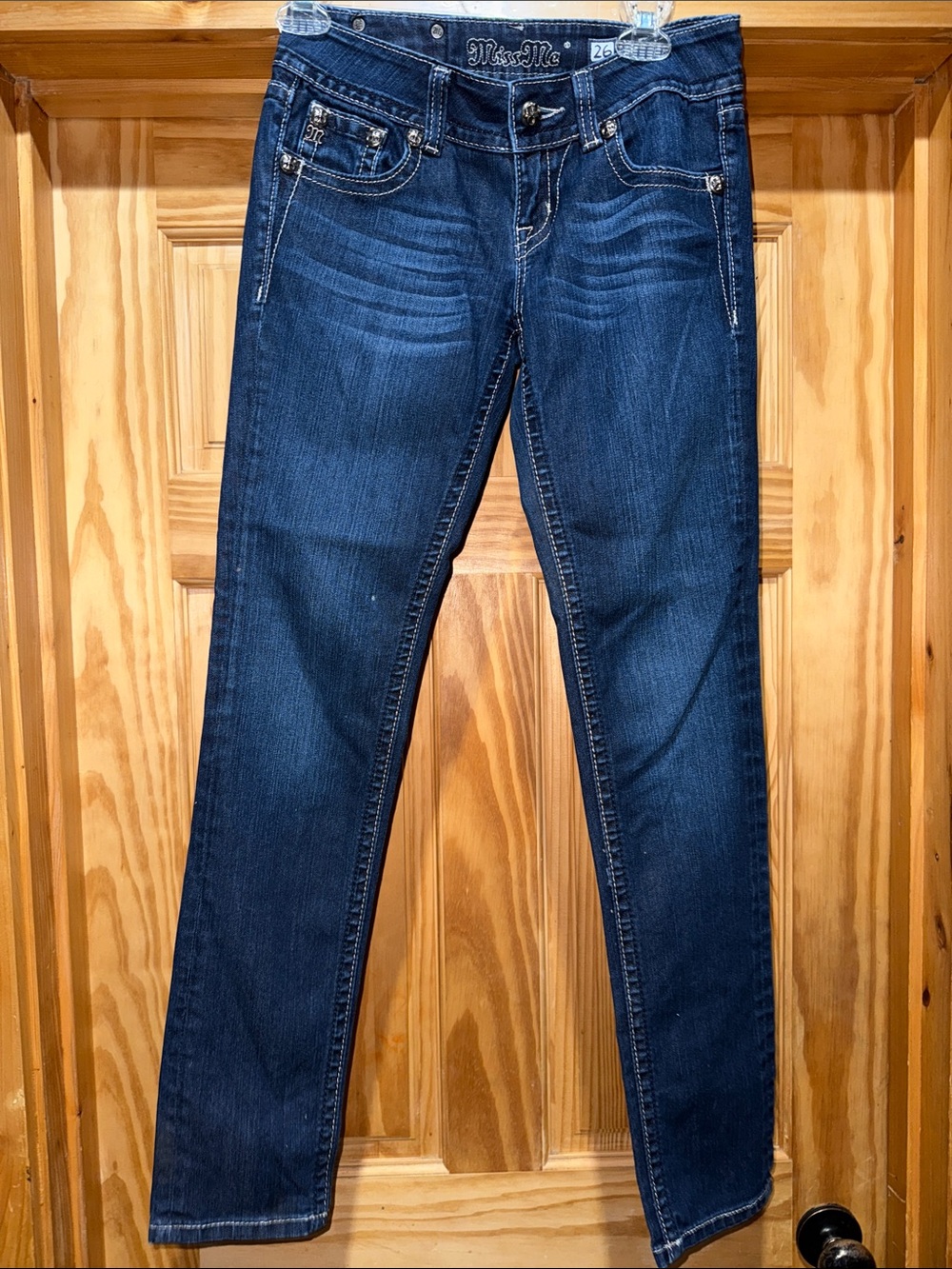 Miss Me Skinny Jeans JP46565 Dark Wash 26 Denim - Picture 6 of 6